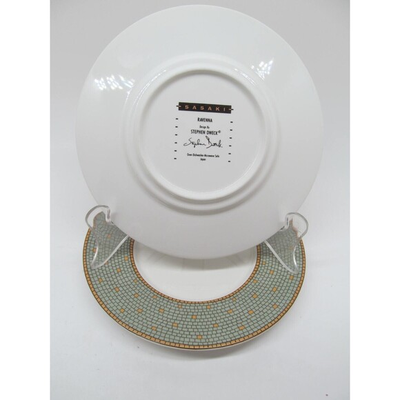 Sasaki Ravenna Set 2 Saucers Only  By Stephen Dweck Appear Unused VGC - Picture 9 of 13
